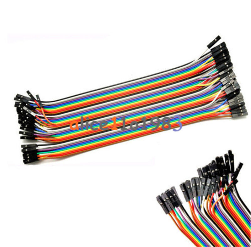 5X40P 200Pcs color dupont cable 2.54mm 1p-1p 20cm Female to Female Cheap