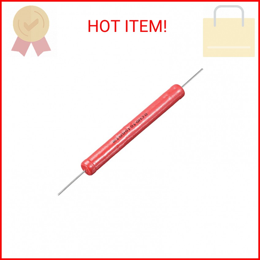 uxcell 10W Power Rating 10M Ohm High Voltage Glass Glaze Electric Film Resistor