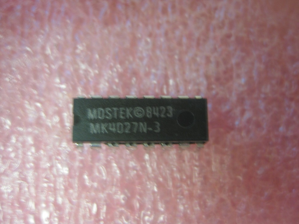 MK4027N-3 IC GENERAL PURPOSE DRAM 16-PIN DIP MOSTEK (LOT OF 1)