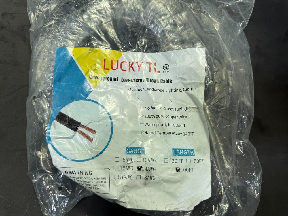 14 AWG 2-Conductor Underground Low Energy Circuit Cable 100ft