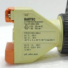 Bartec D-97980 Bad Mergentheim Illuminated Button 07-3363-1830 | New Surplus