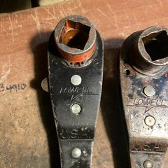 LOT OF (3) I FARGO 2 Lowell Reversible Lineman Ratchet 1 x 1-1/8 x 3/4 USA