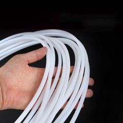 Milky White PTFE Tube Tubing Pipe Hose 600V High Temp 260℃ ID 0.5~8mm OD 1~10mm