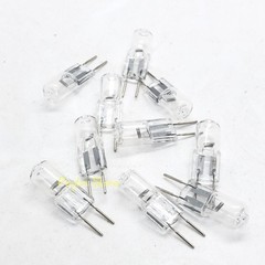 10Pcs Warm Yellow Small Bead 2-Pin Light Bulb G6.35 12V 20W 35W 50W 75W 100W