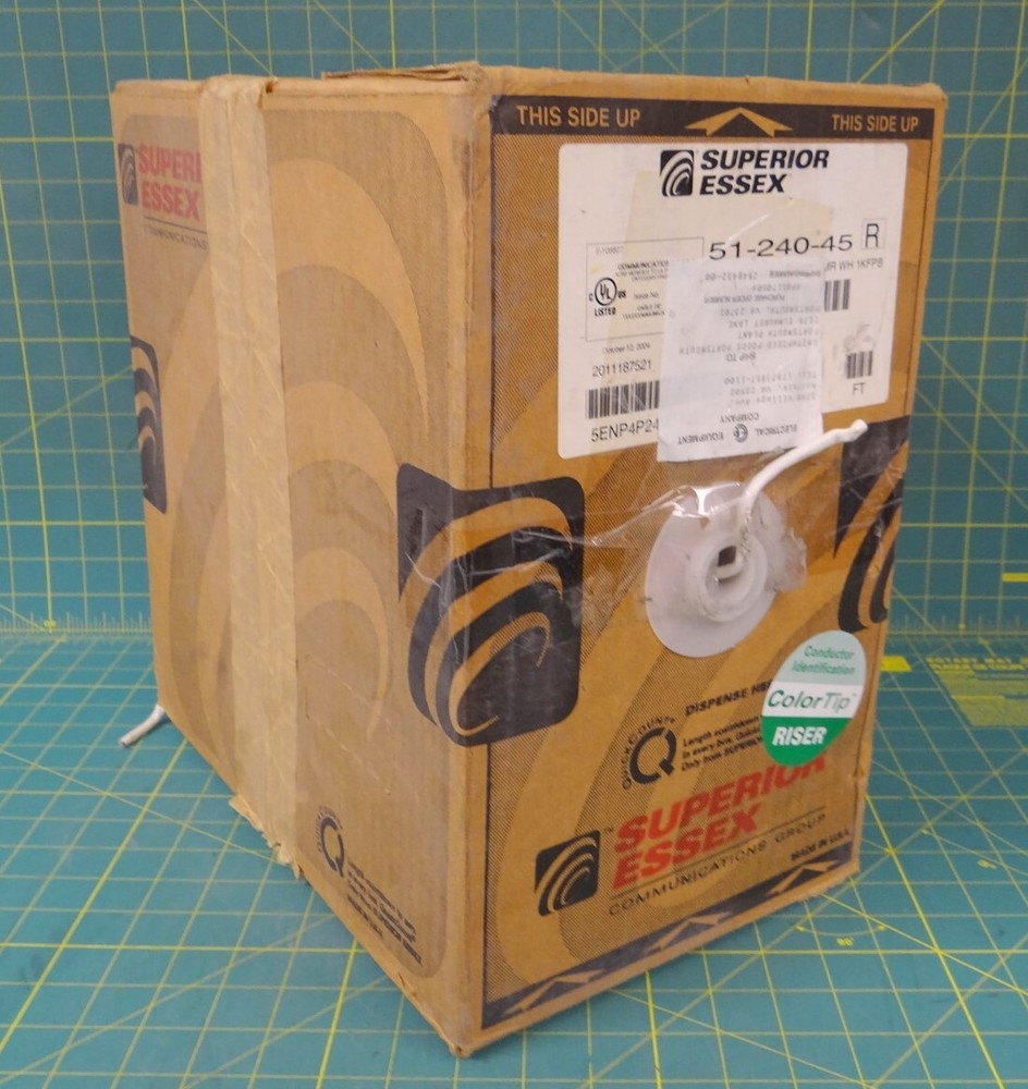 Superior Essex 51-240-45 Category 5 Cable – Partial Box Approx 1,000 Feet