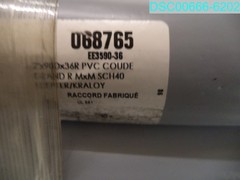 QTY=6: 068765 Kraloy 2″x90Dx36R PVC Sweep SPXSP SCH40 622454687653