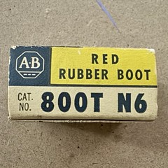 Allen Bradley 800T N6 Bulletin Push Button Red Rubber Boot NEW IN BOX