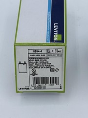 Leviton 8694-4 Porcelain Lampholder Mogul Keyless 1500W 600V White Power Inlet