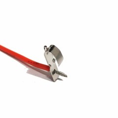 Electric Connections Single Leaf Spring Battery Contact, Nickel Plated