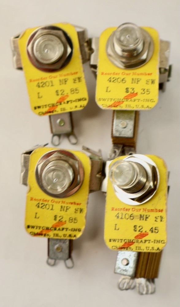 (4) Switchcraft NF – Lite Switches / 4201 4106 4206 & More / Steampunk / MTT