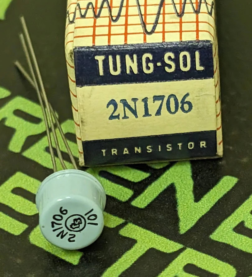 2N1706 – TUNG-SOL – 10PACK Power Output, Driver Transistor – 1963 TRANSISTOR W/