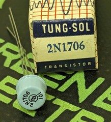 2N1706 – TUNG-SOL – 10PACK Power Output, Driver Transistor – 1963 TRANSISTOR W/