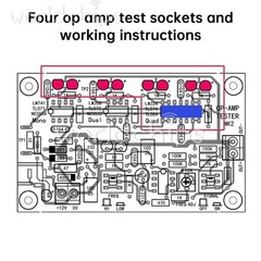 DC12V T2 Operational Amplifier Test Board Operational Amp Tester 10Hz-200Khz