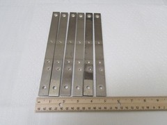 (6) Copper Bus Bars 9 Inches X 3/4 X 3/16ths From Power-Ten Power Supply