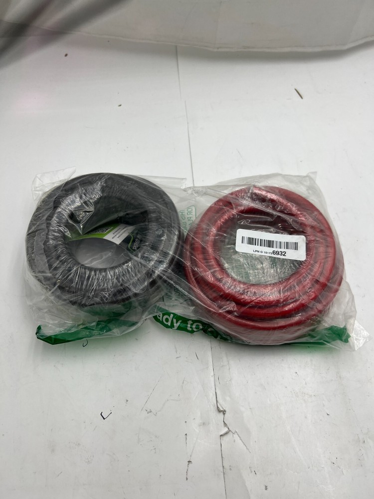 GearIT 4 Gauge CCA Ground Wire (25FT Each Black and Red)