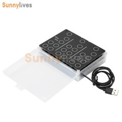 DC5V DIY Clock Kits Electronic Soldering Practice Kit For Learning USB Interface