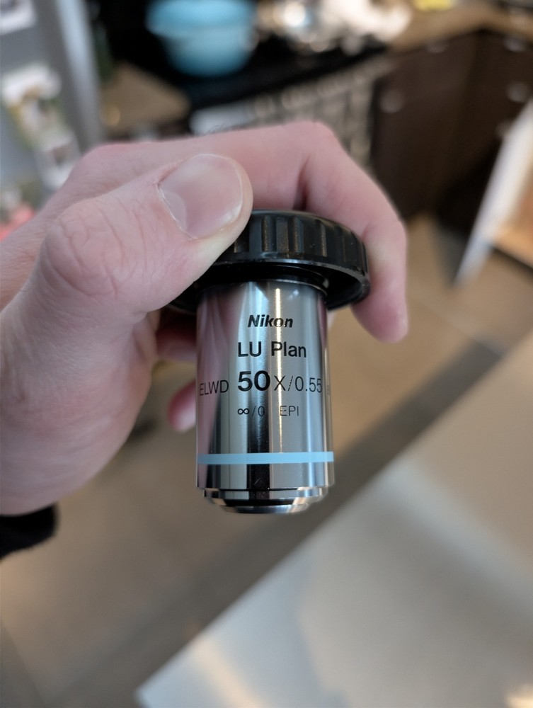 Nikon LU Plan Elwd 50X/0.55 B Microscope Objective Lens