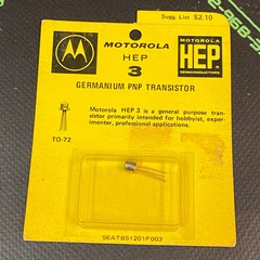 HEP3 – MOTOROLA – Germanium PNP Transistor RF–IF Amp, FM Mixer OSC NTE160