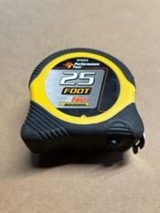 brand new “Performance Tool 25ft Fast Tape Measure” w/rubber case, lock & clip