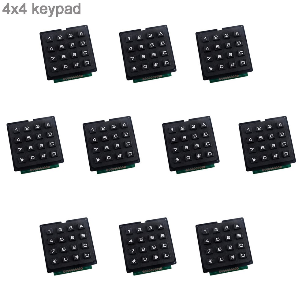 10pcs 16 Key 4×4 Keypad Module Matrix Membrane Array Switch Keyboard for Arduino