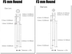 5mm Round Clear Candle Flickering LED Diode