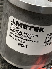 Ametek 071125 Rotron Fan Motor