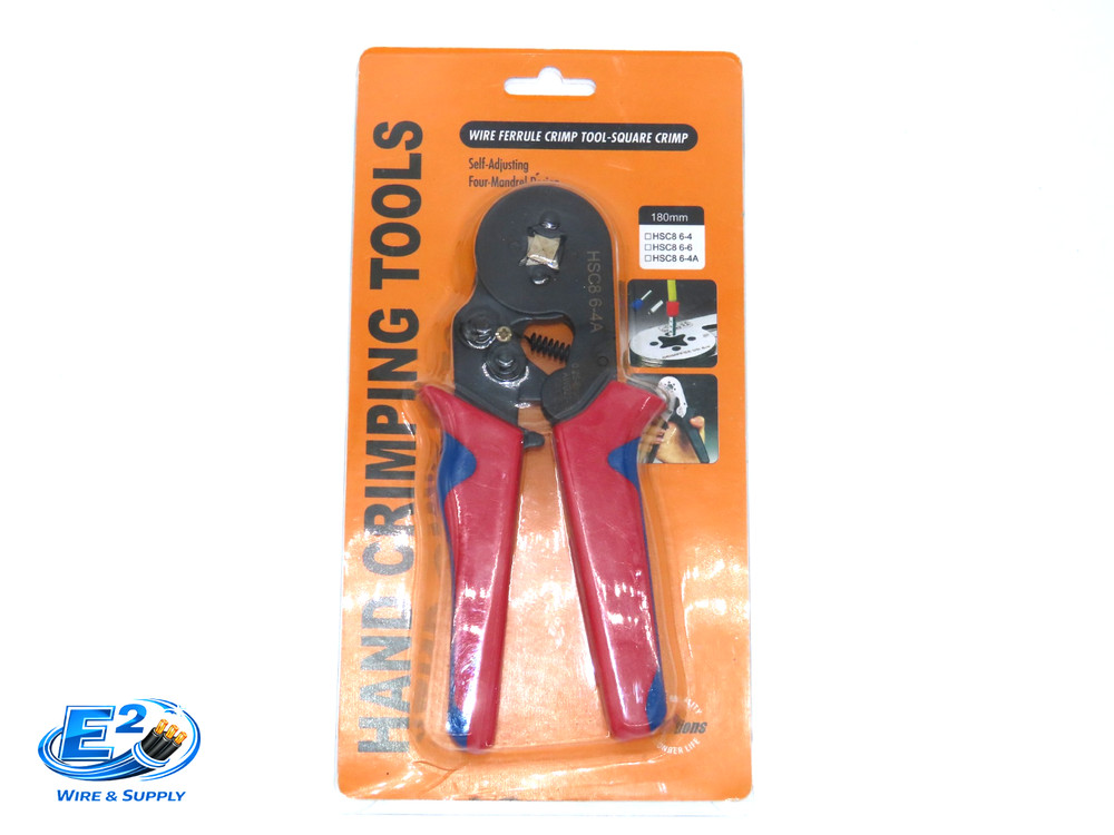 HSC8 6-4A Wire Ferrule Crimp Tool-Square Crimp