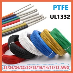Flexible PTFE Cable Wire 28/26/24/22/20/18/16/14/13/12AWG Tinned Copper Stranded
