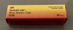 3M SDR-40-49 ScotchCode Wire Marker Tape SDR – 10 Rolls (1 x 10-Roll pk)