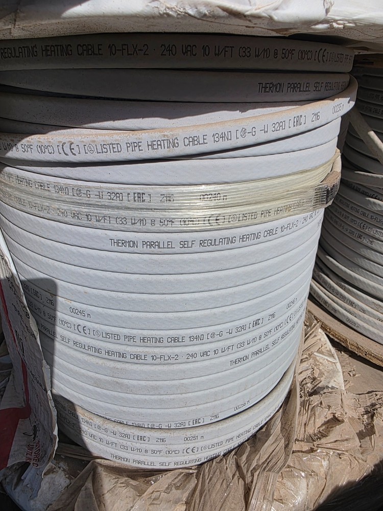 Thermon #10-FLEX-2-OJ heat tracer wire! 10,000feet on a pallet, 500ft spools