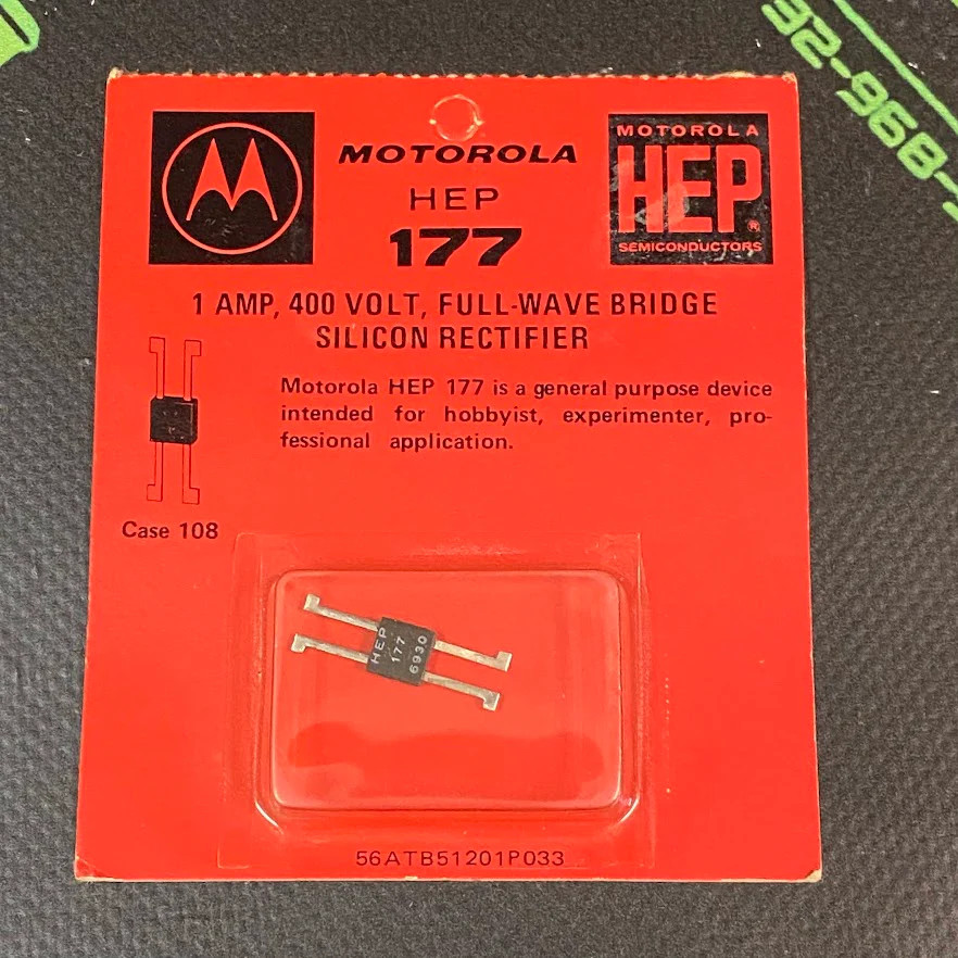 HEP177 – MOTOROLA – Bridge Rectifier, Single Phase NTE168