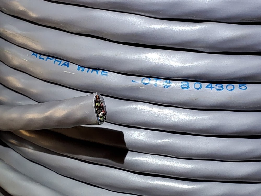 50 Feet – Alpha Wire Co. 1323 Cable, unshielded 22-18C Cable diameter 0.335″ OD