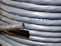 50 Feet – Alpha Wire Co. 1323 Cable, unshielded 22-18C Cable diameter 0.335″ OD