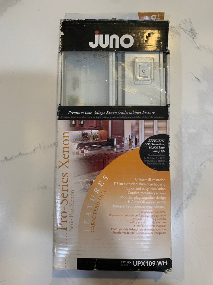 Juno 9 1/2″ Premium Low Voltage Xenon Undercabinet Fixture UPX109-WH