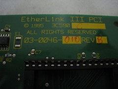 3COM RTHERLINK III PCI LAN CARD 03-0046-010 BOARD, 322440