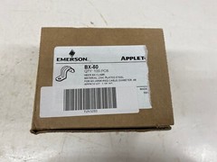 Box of 100 EMERSON BX-50 Neer BX Clamp, For Armored Cable, Steel, Zinc Plated