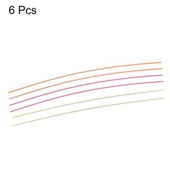 Fiber Optic Rods PMMA 1.5mmx15cm Sight Filament Red, Green, Orange 1 Set Pack 6