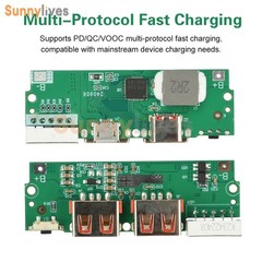 PD/QC 22.5W Fast Charging Module DIY Mobile Power Bank Circuit Board LED Display