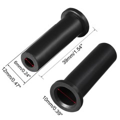 10 Pack 10-6mm PVC Strain Relief Cord Boot Protector 39mm for Power Tool Black