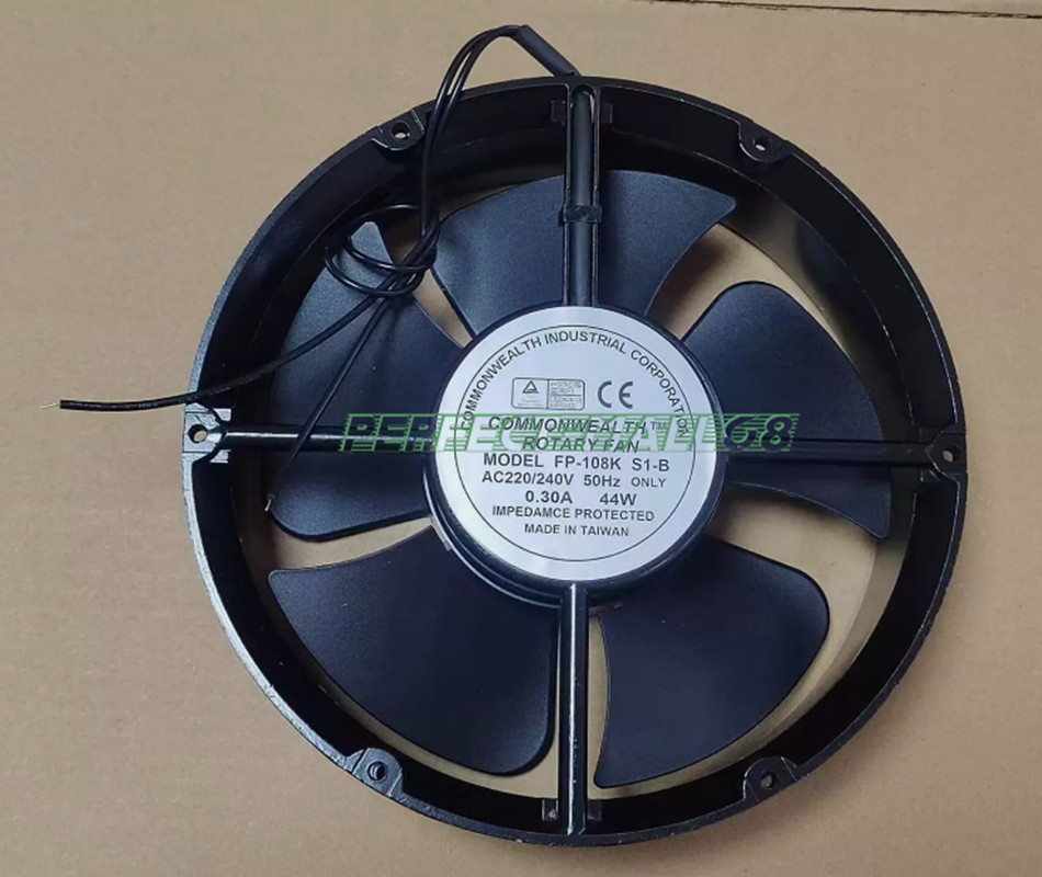 1PC New For Cooling Fan FP-108K S1-B AC 220V 0.30A 44W round 22060 22CM 2 wire