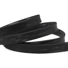 1-100mm Black TIGHT Braided PET Expandable Sleeving Cable Wire Sheath Mesh Tube