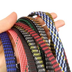 PP/PET Expandable Wire Cable Sleeving Sheathing Braided Loom Tubing Harnessing