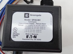 Eaton SP20-MV Cooper GreenGate Power Switchpack 120/277V 20A – NEW Surplus!