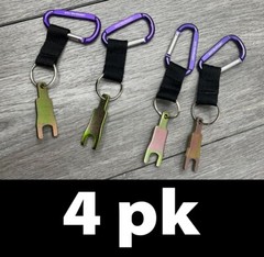 4pk Cableprep RG6 7/16 Wrench Tool on Carabiner Clip