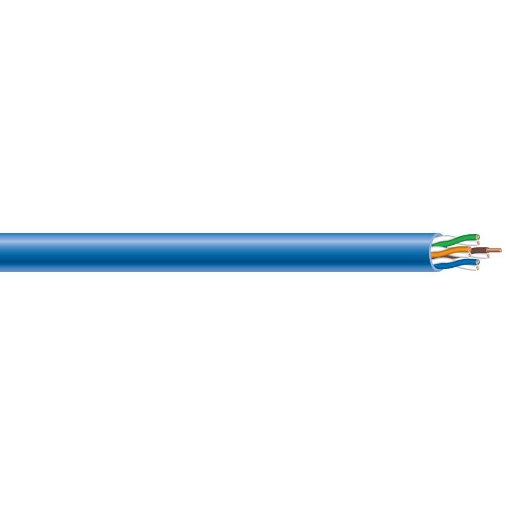 Southwire 300 ft. Blue 24/4 Solid CU CAT5e CMP (Plenum) Data Cable