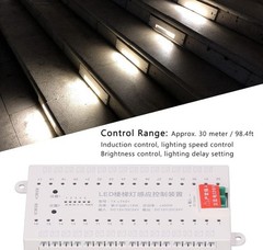 DC12V 24V LED Light Induction Kit Smart Stair Step Light Sensor, New In Box