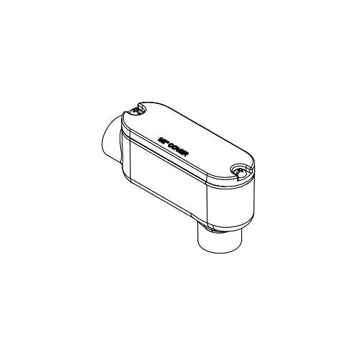 Garvin Industries LB50, 1/2″ Hub, Aluminum, LB-Type, Conduit Body, 1 pc