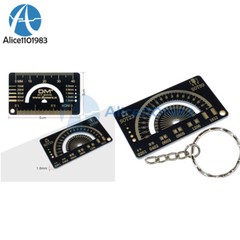 4CM Multifunctional FR4 PCB Ruler Measuring Tool Angle Measure Meter + Keychain
