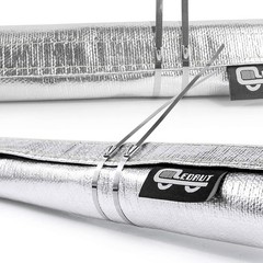 Durable Heat Shield Sleeve 3/4″ I.D. x 3FT with 10 Stainless Steel Zip Ties Set