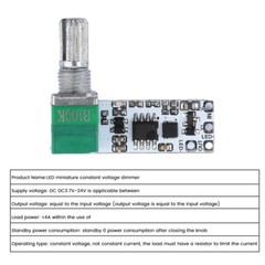2/4/6Pcs LED Mini Dimmer Constant Voltage Module Stepless Knob Potentiometer DIY